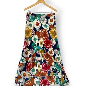 NWOT Free People Floral midi skirt High low US 6
